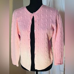 Ralph Lauren Cardigan Pink, size Lrge